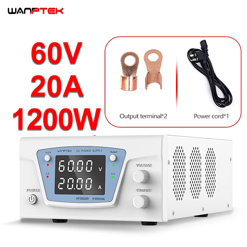 High Power 60V 20A Bench Power Supply - Zasilacz laboratoryjny DC Wanptek, regulowany, 60V