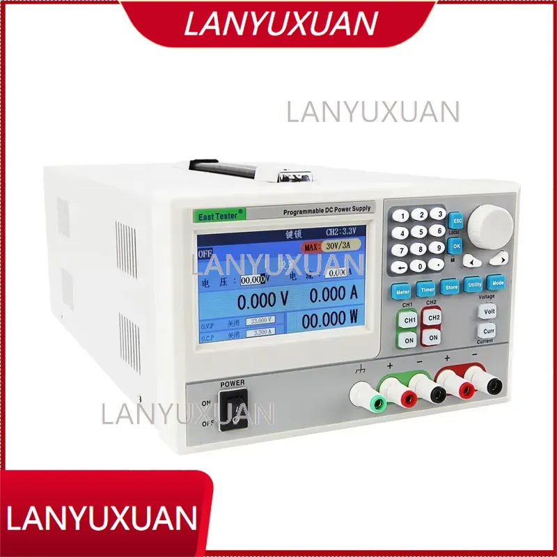 Dual Channel Linear Power Supply 30V 5A - Programowalny liniowy zasilacz impulsowy ET ET3721,