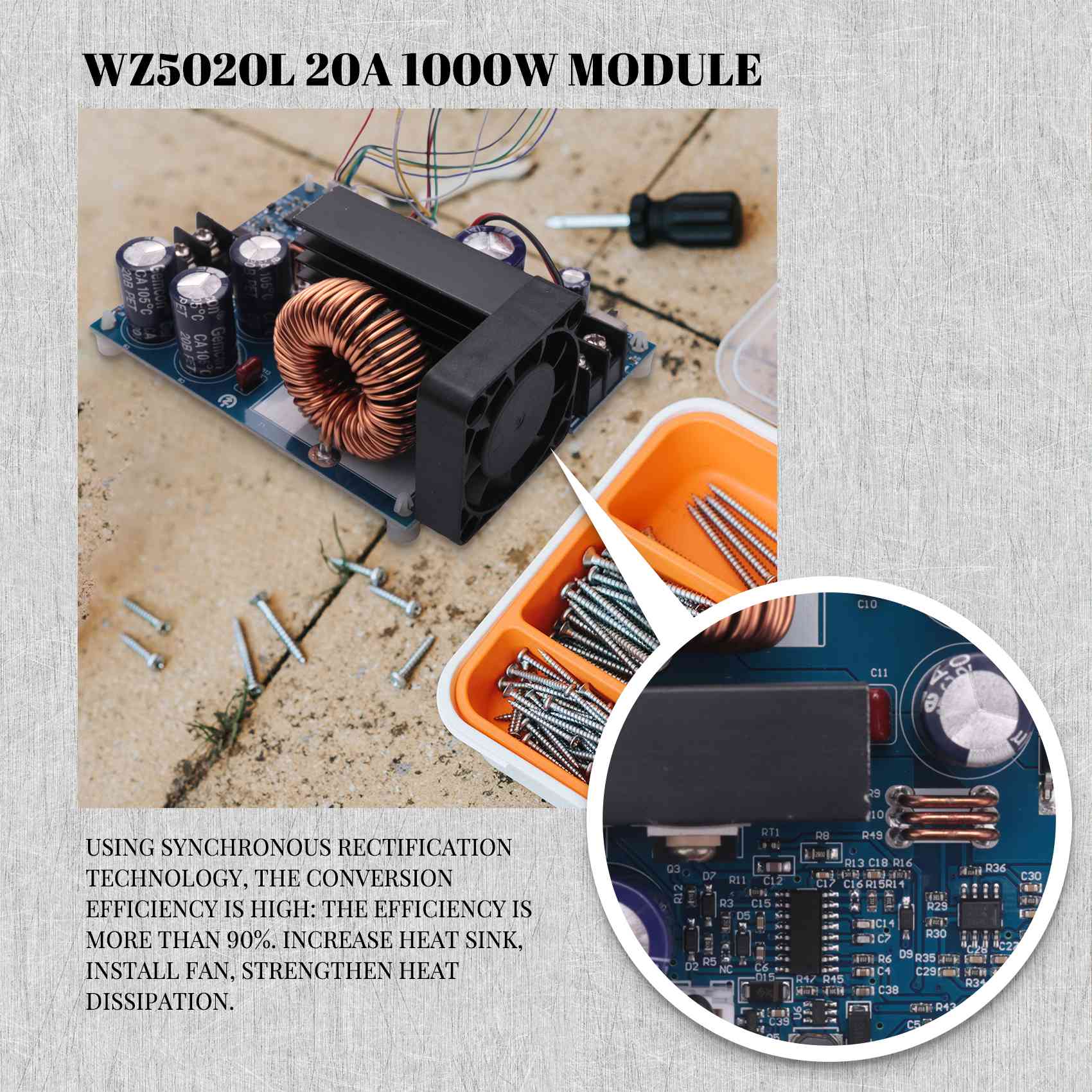 Moduł przetwornicy DC-DC obniż – Step Down Dc Power Supply Module 1000W recenzja i cena