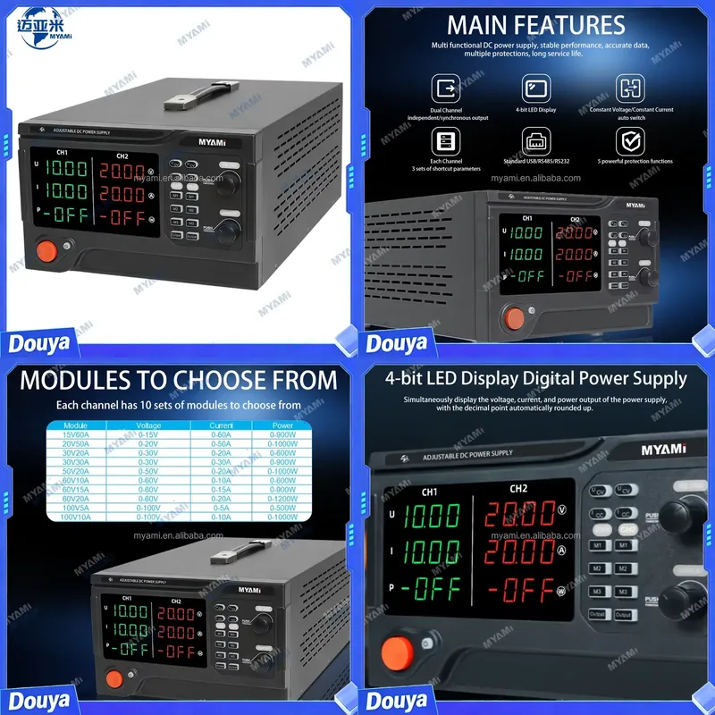 Zasilacz laboratoryjny MYAMi 1 – High Power 60V 20A Bench Power Supply recenzja i cena