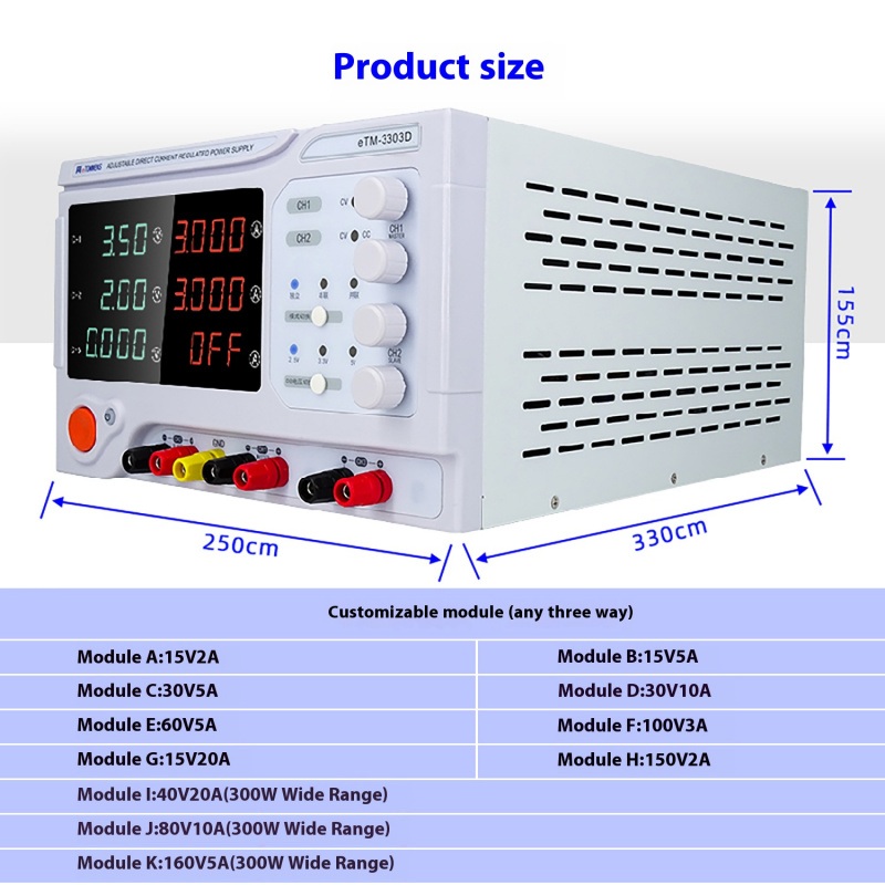 Zasilacz laboratoryjny liniowy – Linear Dc Power Supply Triple Output recenzja i cena