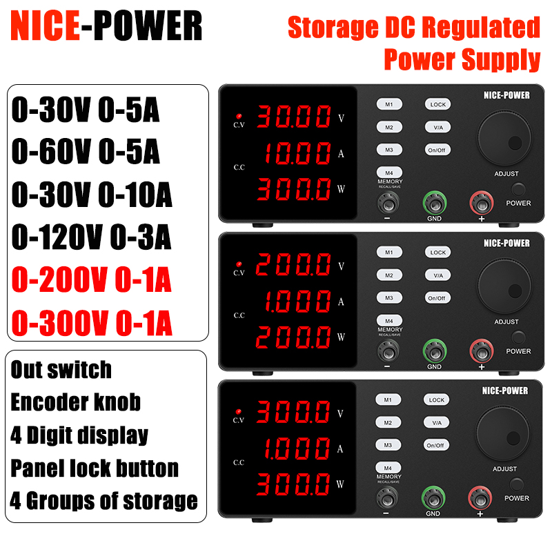 Zasilacz laboratoryjny NICE-PO – Switching Dc Power Supply 300V 1A recenzja i cena