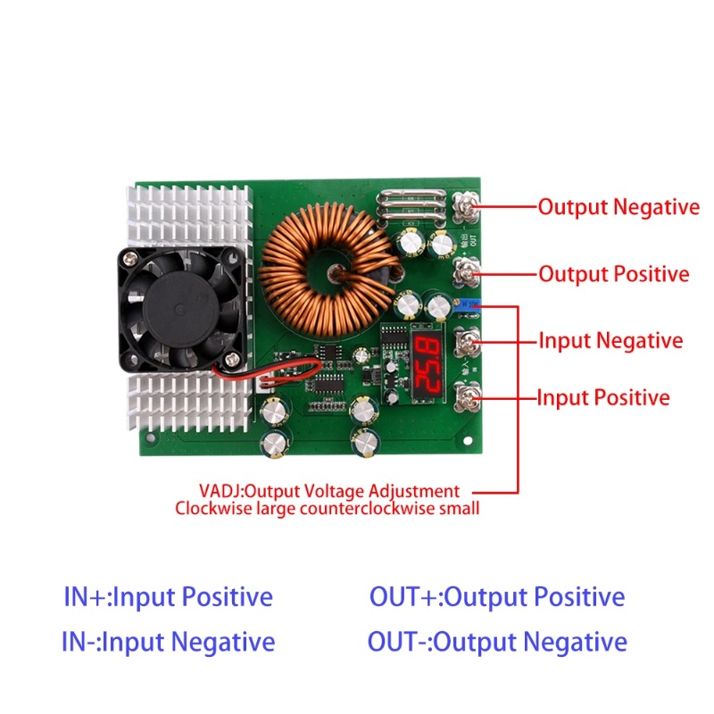 Konwerter DC-DC Buck 1000W 50A – Step Down Dc Power Supply Module 1000W recenzja i cena